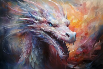 A wise and ancient dragon, with scales that shimmer in the sunlight and the power of ancient magic. - Generative AI
