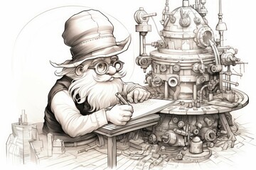 A quick-witted gnome inventor, creating ingenious gadgets and contraptions to overcome challenges. - Generative AI