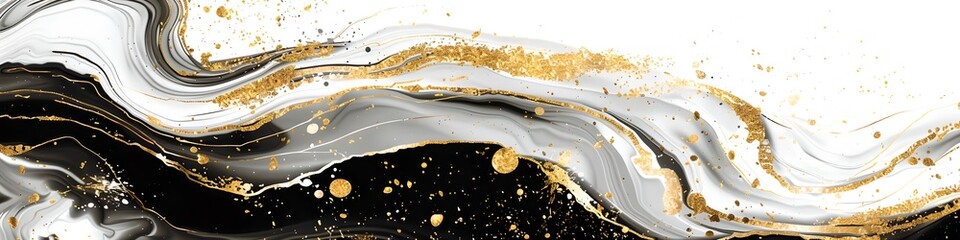 Luxury abstract marble background with gold splashes. Creative grunge stone texture, art wall...