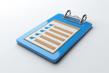 Close-up of clipboard with attached clip