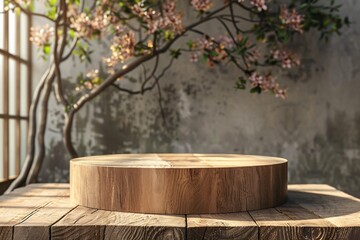 Wooden table wooden bowl