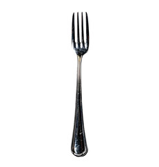 fork on transparent isolated background