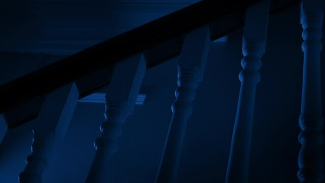 Lightning Strikes Light Up Staircase At Night
