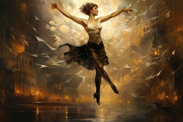 A skilled and agile acrobat, performing breathtaking feats of acrobatics and grace. - Generative AI