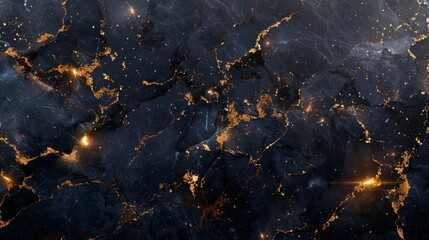 A moody marble background with deep indigo veins and gold foil accents, creating a luxurious night sky effect.