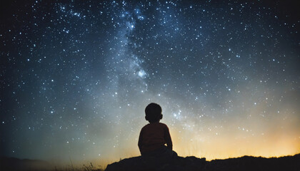 child and sky
