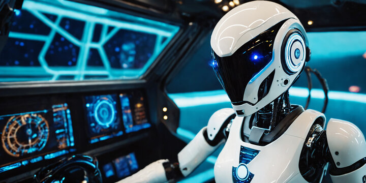 female cyborg astronaut