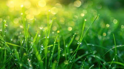 Fototapeta premium Dew on the grass