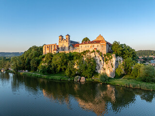 Benedictine abbey and church in Tyniec near Krakow, Poland and Vistula River