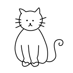 cute cat doodle