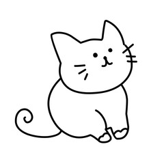 cute cat doodle