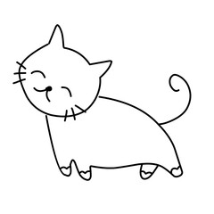 cute cat doodle