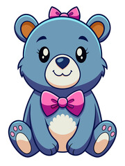 Fototapeta premium teddy bear with a heart
