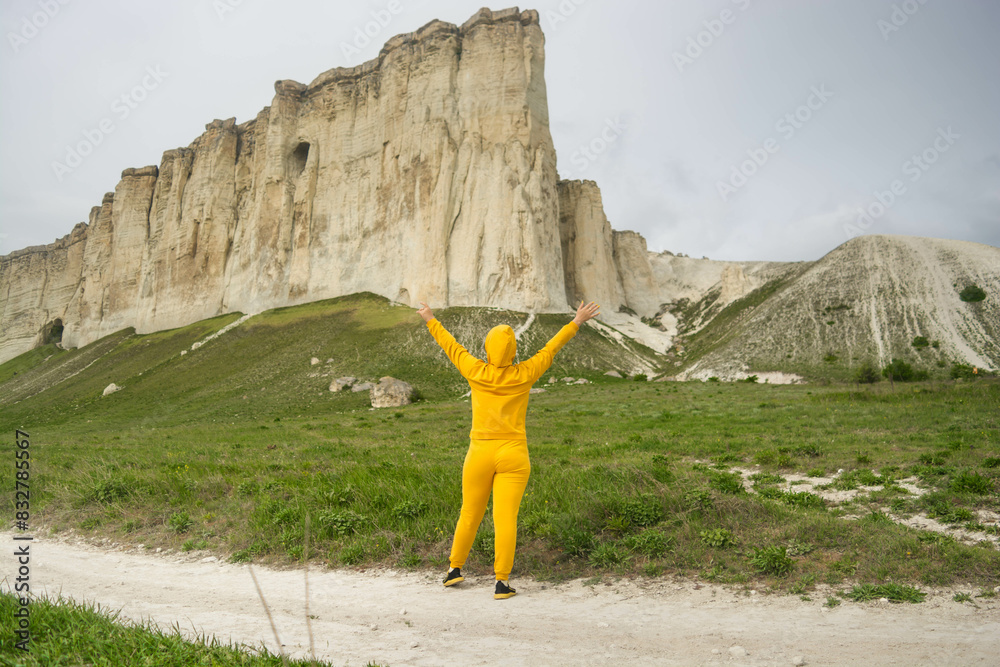 Sticker Girl in nature