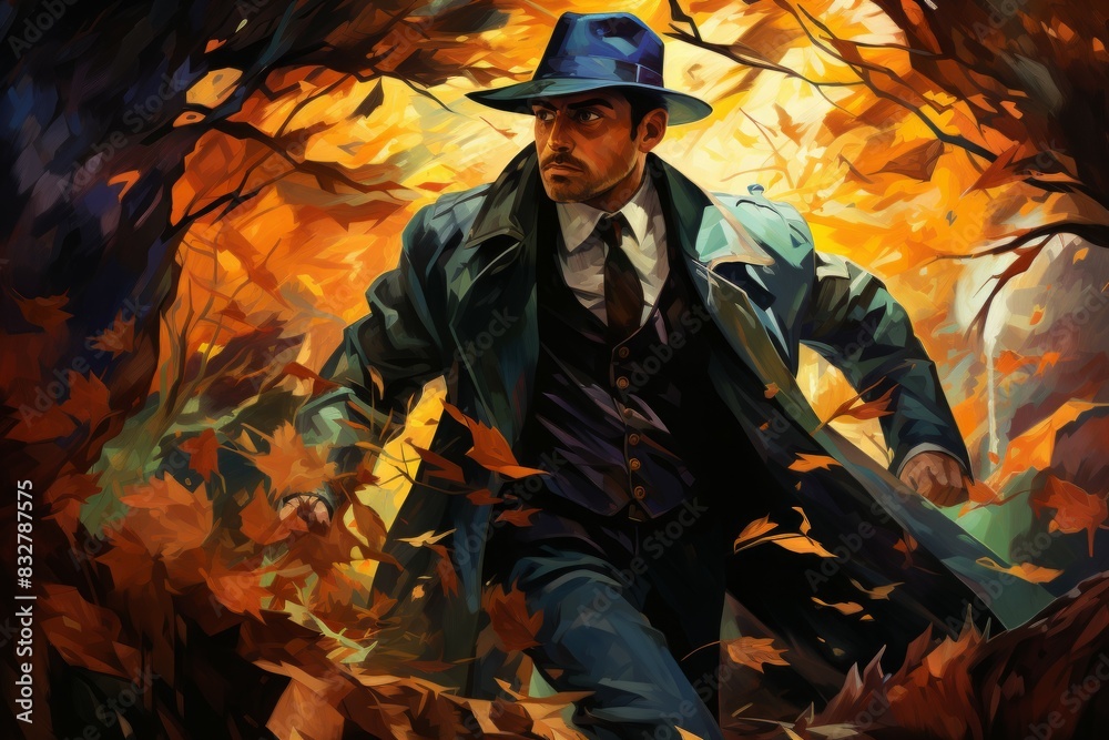 Canvas Prints a skilled and versatile ranger, tracking prey and surviving in the wilderness. - generative ai