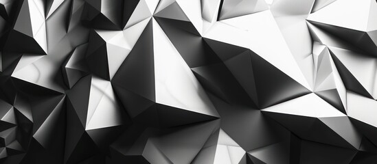 Geometric shape. Lines, triangles. 3d effect.