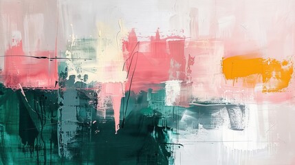 Contemporary abstract art with pastel hues for modern background