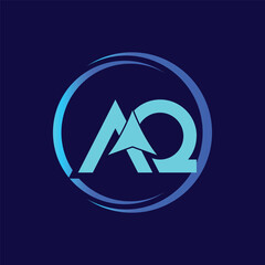 Letter AQ with Arrow