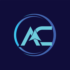 Letter AC with Arrow