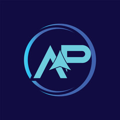 Letter AP with Arrow