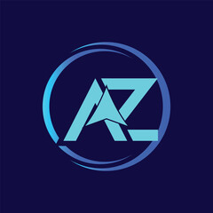 Letter AZ with Arrow