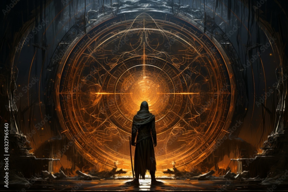 Canvas Prints a master of archery, striking distant targets with unparalleled accuracy. - generative ai