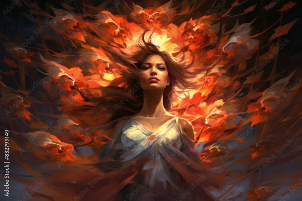 Wall mural a resilient and steadfast guardian, shielding allies from harm with unwavering resolve. - generative