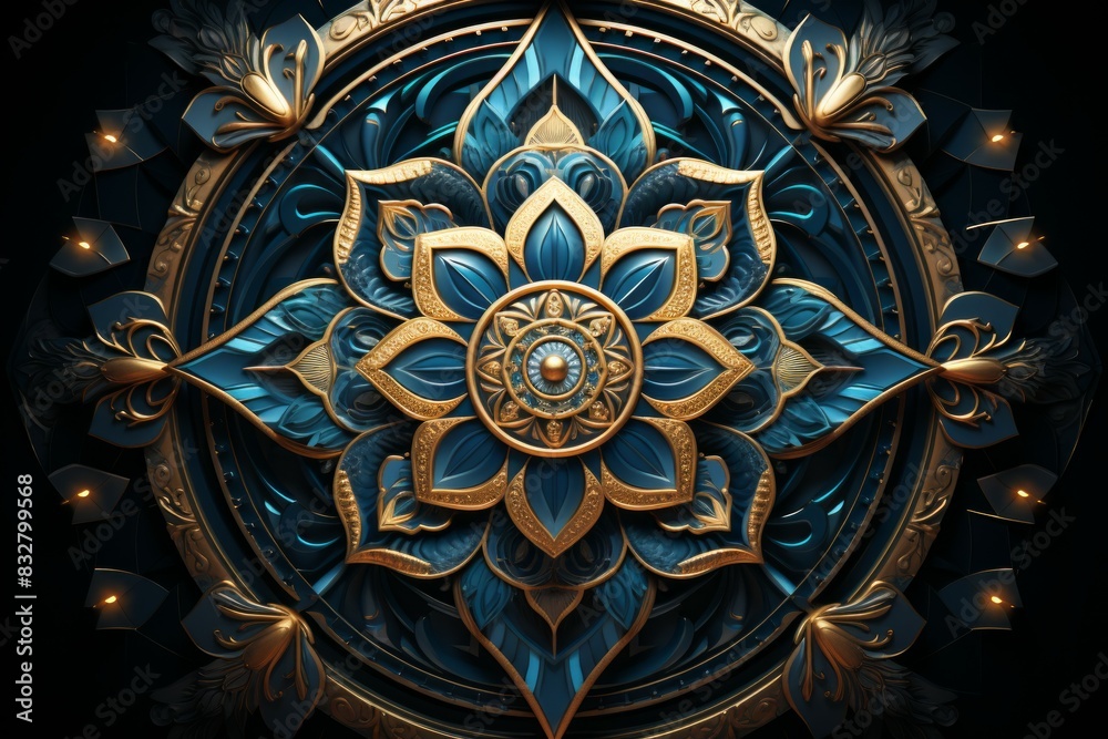 Wall mural a resilient and steadfast guardian, shielding allies from harm with unwavering resolve. - generative