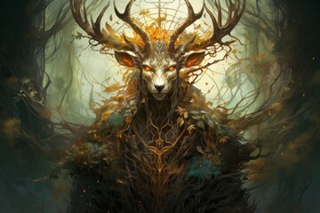 A wise and ancient druid, attuned to nature and capable of transforming into beasts. - Generative AI