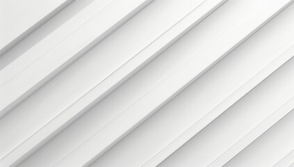 Obraz premium Abstract white background with diagonal lines and light grey color 