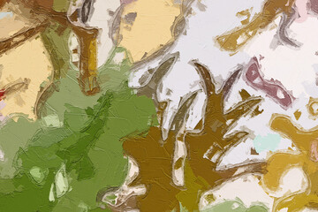 Oil paintings and various flowers, roses, peonies, cats, dogs, rabbits, small rivers, and forests are beautiful