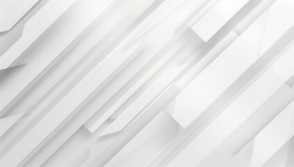 Obraz premium Abstract white background with diagonal lines and light grey color 