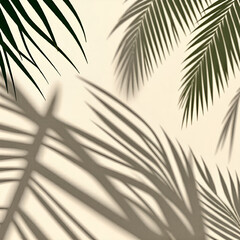 Obraz premium palm leaves background