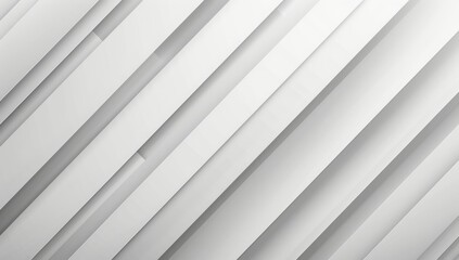 Obraz premium Abstract white background with diagonal lines and light grey color 