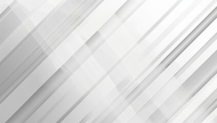 Obraz premium Abstract white background with diagonal lines and light grey color 