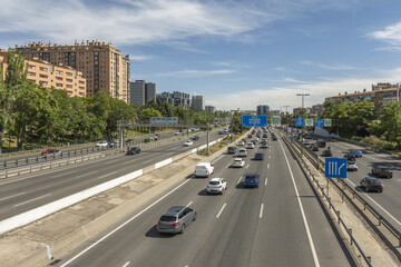 A highway is a traffic lane for automobiles and cargo and passenger land vehicles