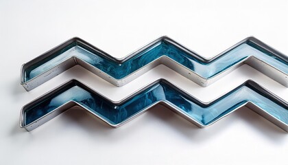 Astrological zodiac sign concept Aquarius is the 11th sign of the zodiac, considered as governing the period from about January 20 to about February 18 isolated on white background