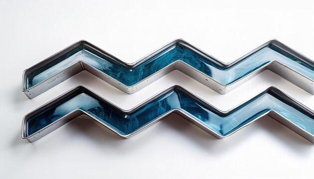 Astrological zodiac sign concept Aquarius is the 11th sign of the zodiac, considered as governing the period from about January 20 to about February 18 isolated on white background