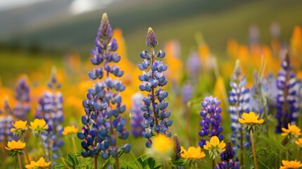 Close up photography of flowers in Patagonia