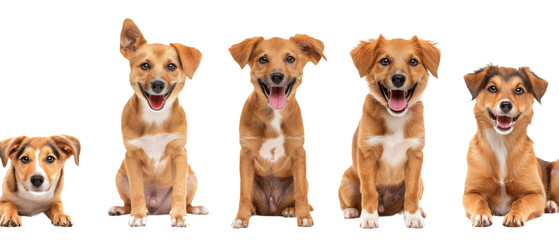 Group of Dogs Sitting Together