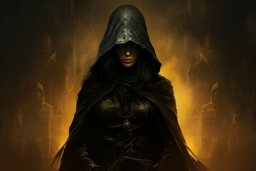 A brooding and mysterious assassin, lurking in the shadows and eliminating targets with lethal precision. - Generative AI