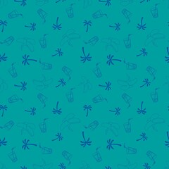 Abstract cartoon summer fruit seamless banana pattern for wrapping paper