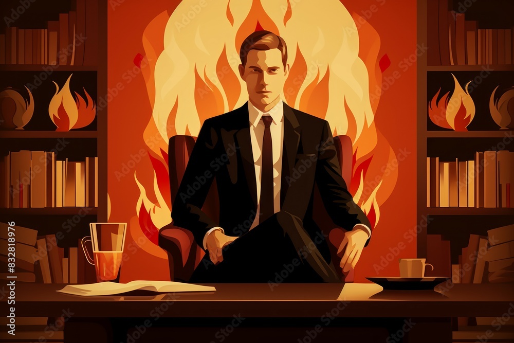 Canvas Prints a charismatic and influential diplomat, skilled in negotiation and resolving conflicts. - generative