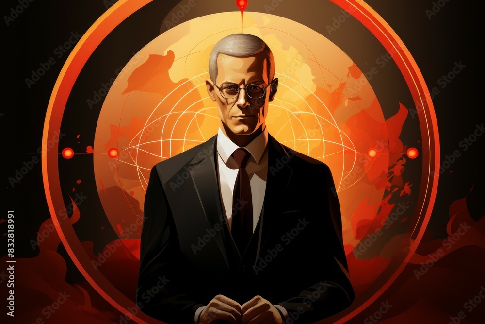 Canvas Prints a charismatic and influential diplomat, skilled in negotiation and resolving conflicts. - generative