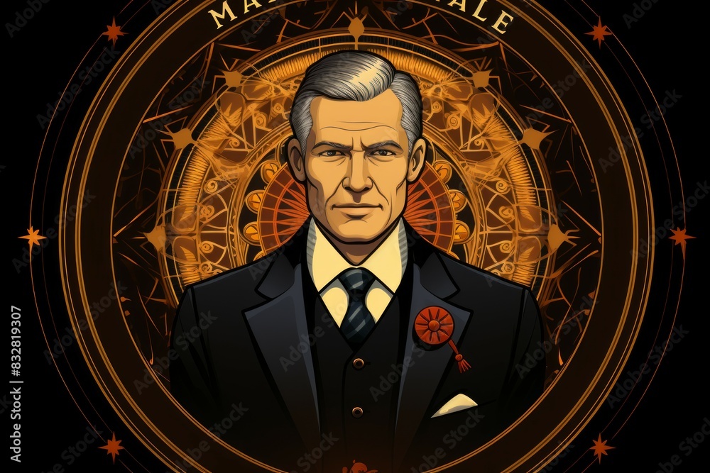 Canvas Prints a charismatic and influential diplomat, skilled in negotiation and resolving conflicts. - generative