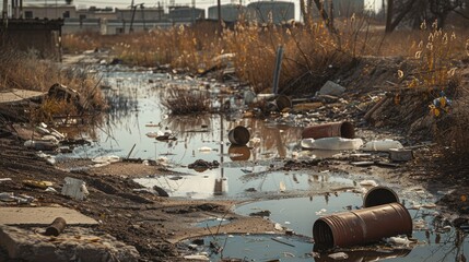 Toxic residue present in the environment