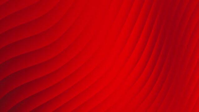 Abstract gradient red wave background. Seamless looping. 4k animation