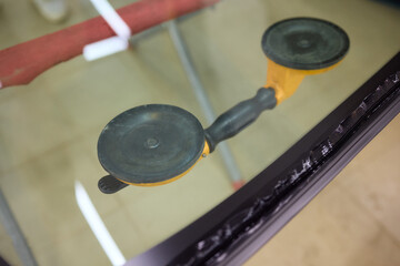 Installing windshield on a car with automotive design