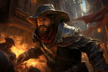 A relentless and skilled bounty hunter, tracking down and capturing fugitives with ruthless efficiency. - Generative AI