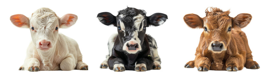 Three Cows Sitting Together